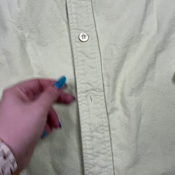 Old Bull Lee Neon Heavyweight Button Down Surf Oxford Shirt Pickle FLAW Green XL - Picture 6 of 8